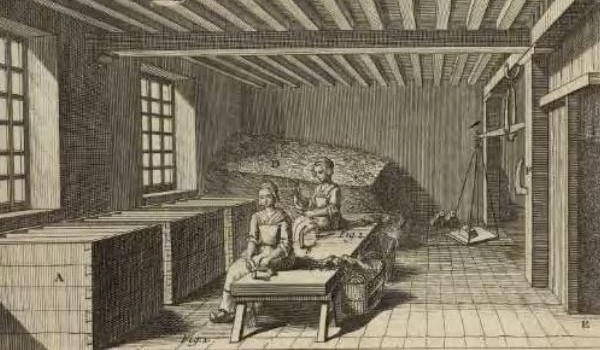Atelier de délissage des chiffons